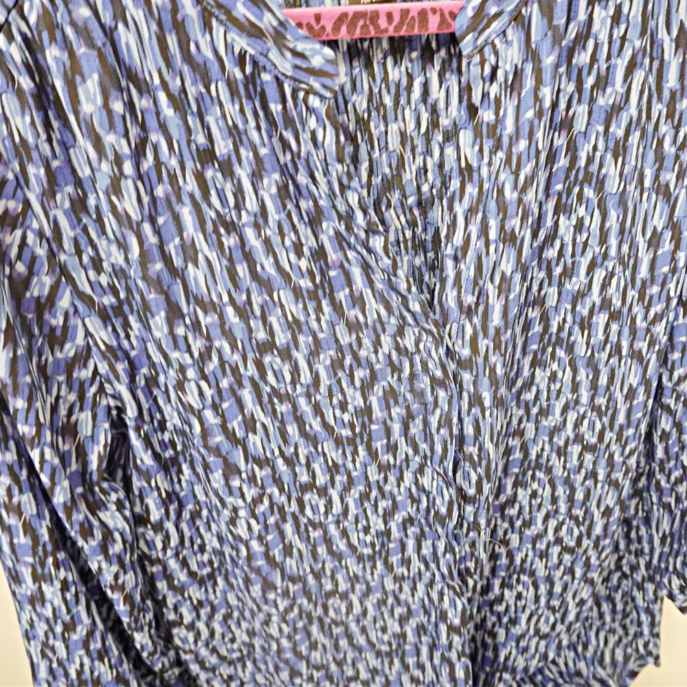 Grace Geometric Pattern Blouse Top - image 2